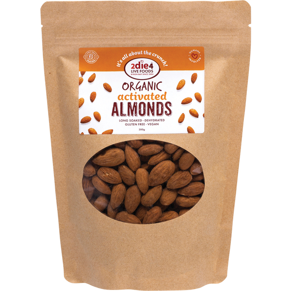 2die4 Live Foods-Activated Organic Almonds 300G