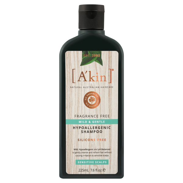 A'kin-Mild & Gentle Fragrance Free Shampoo 225ML