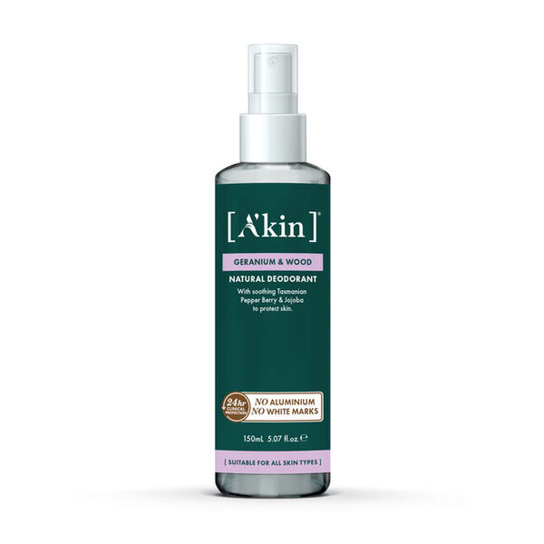 A'kin-Geranium & Wood Spray Deodorant 150ML