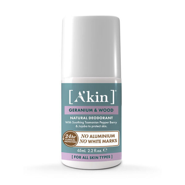A'kin-Geranium & Wood Roll-On Deodorant 65ml