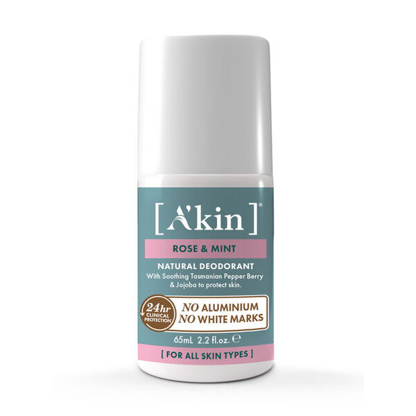 A'kin-Rose & Mint Roll-On Deodorant 65ml