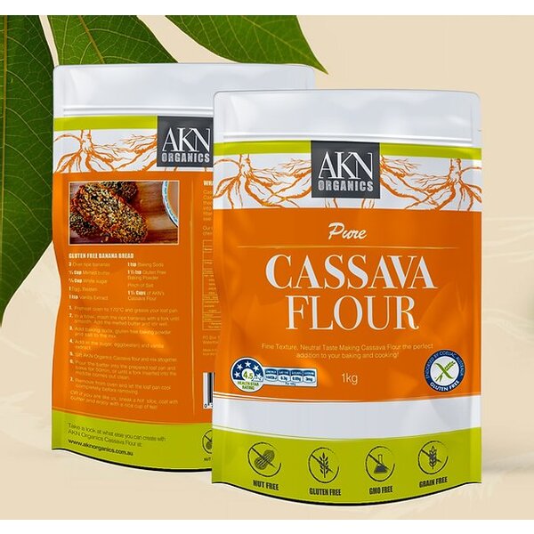 AKN Organics-Cassava Flour 1KG