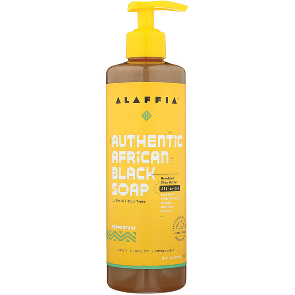 Alaffia-African Black Soap Peppermint 475ML