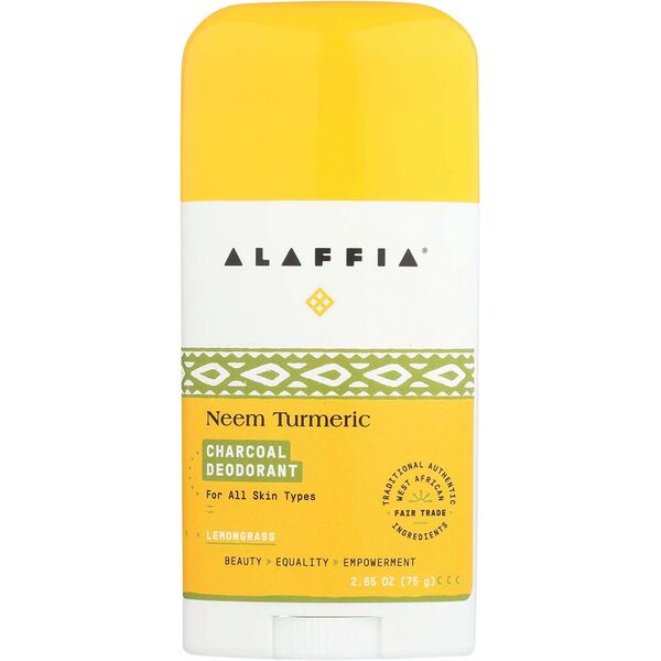 Alaffia-Deodorant Neem Turmeric Charcoal & Lemongrass 75G
