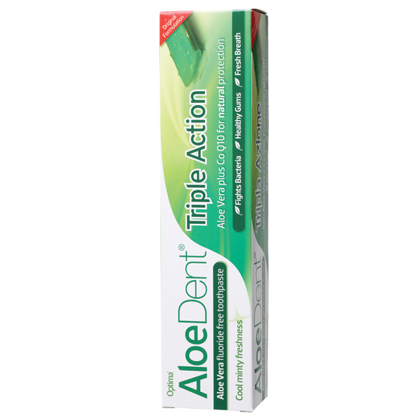 AloeDent-Triple Action Fluoride Free Toothpaste 100ML
