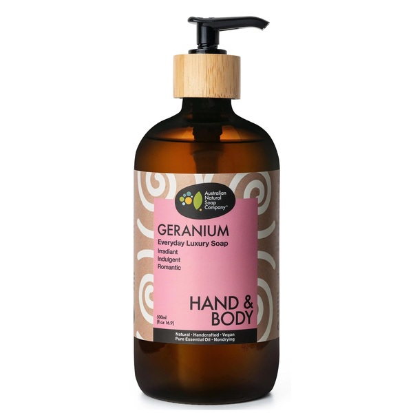 The Australian Natural Soap Company-Geranium Hand & Body Wash 500ml