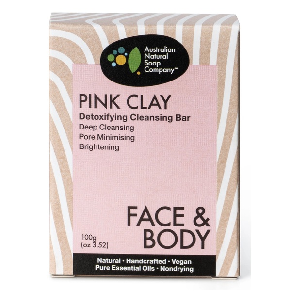 The Australian Natural Soap Company-Pink Clay Detoxifying Cleanser 100G
