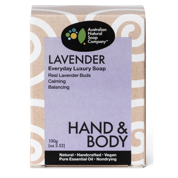 The Australian Natural Soap Company- Lavender Soap 100g