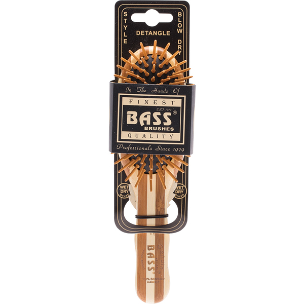 BASS-Bamboo Wood Hair Brush Small Oval