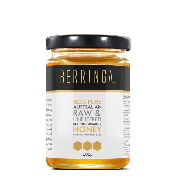 Berringa-Raw Eucalyptus Organic Honey 500G