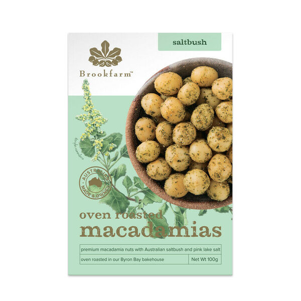 Brookfarm-Oven Roasted Macadamias with Saltbush 100G