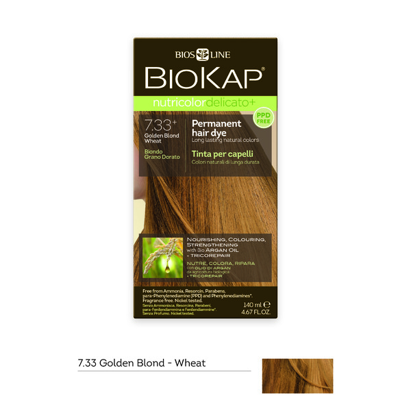 BioKap Nutricolor-Delicato 7.33+ Golden Blond Wheat