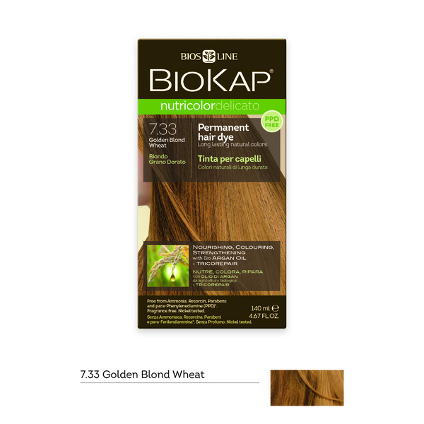 BioKap Nutricolor-Delicato 7.33 Golden Blond Wheat