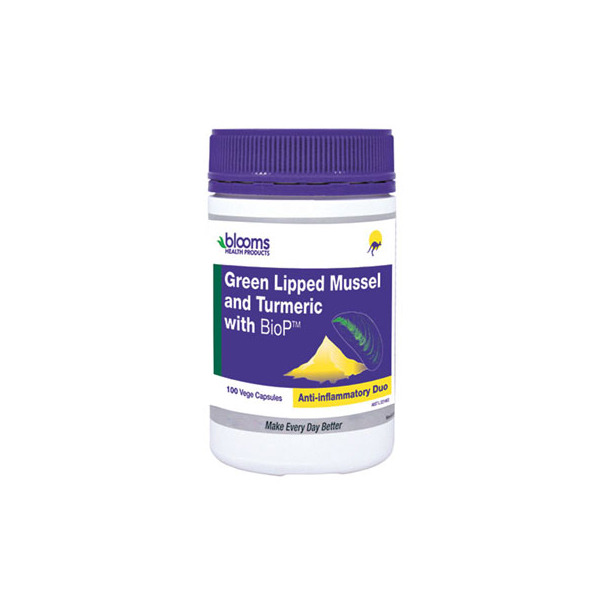 Blooms-Green Lipped Mussel 500MG and Turmeric 1500MG 100VC