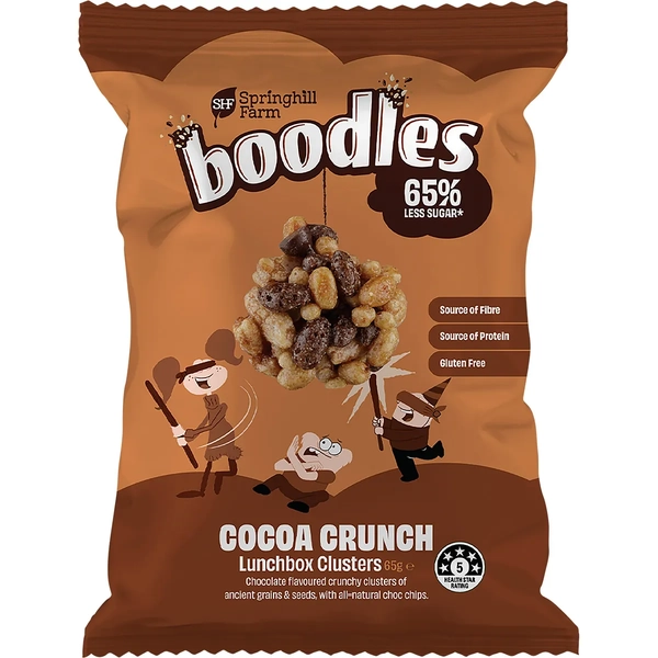 Springhill Farm-Boodles Lunchbox Clusters Cocoa Crunch 65g