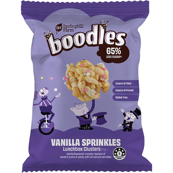 Springhill Farm-Boodles Lunchbox Clusters Vanilla 65g