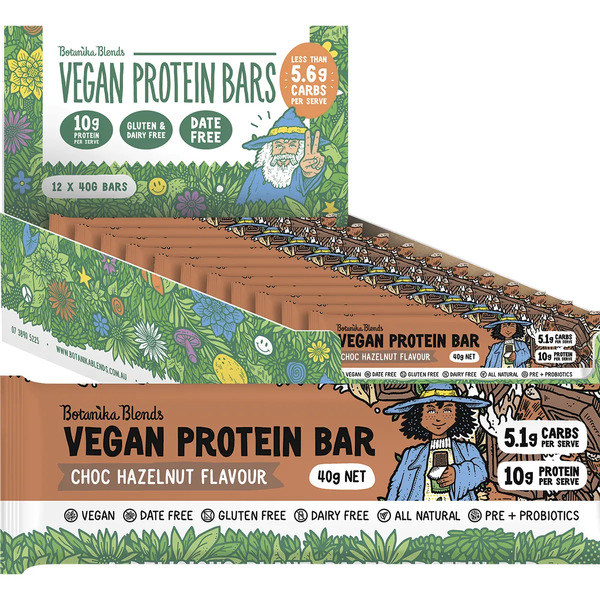 Botanika Blends-Vegan Protein Bar Choc Hazelnut 40G