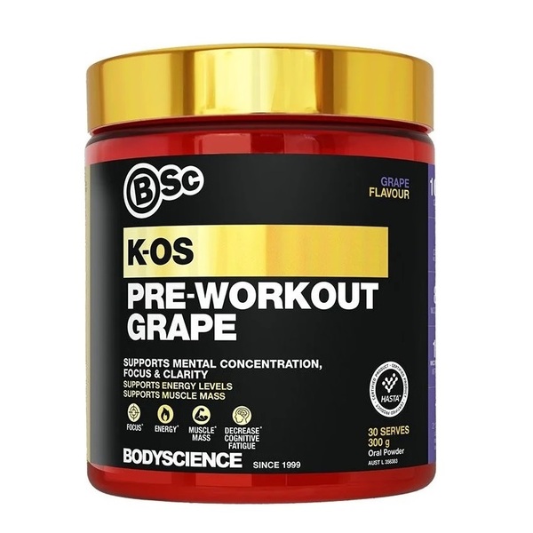 BodyScience-K-OS Pre-Workout Grape 30 Serve