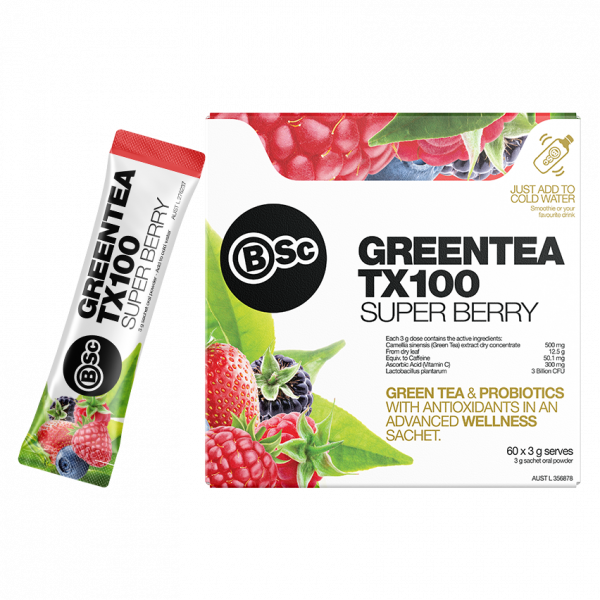 BodyScience-Green Tea TX100 Super Berry 60 Sachets