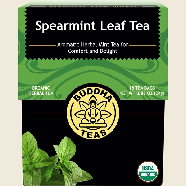 Buddha Teas-Organic Spearmint Leaf Tea 18 Bags