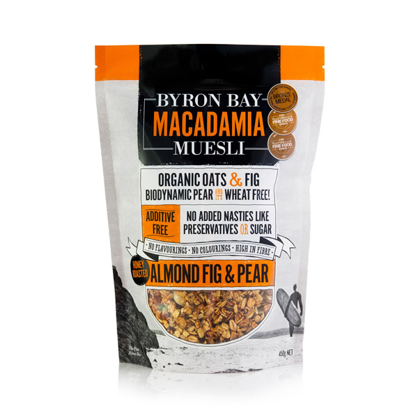 Byron Bay Muesli-Macadamia Almond Fig and Pear Muesli 900G
