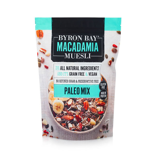Byron Bay Muesli-Macadamia Paleo Mix Muesli 425G
