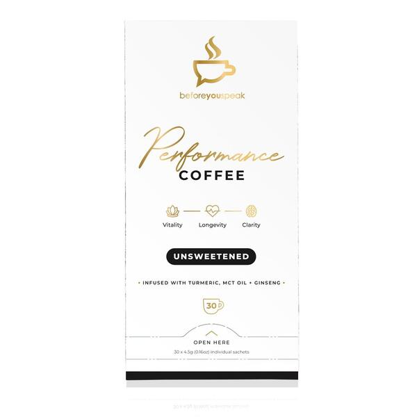 Beforeyouspeak-Unsweetened Performance Coffee 30