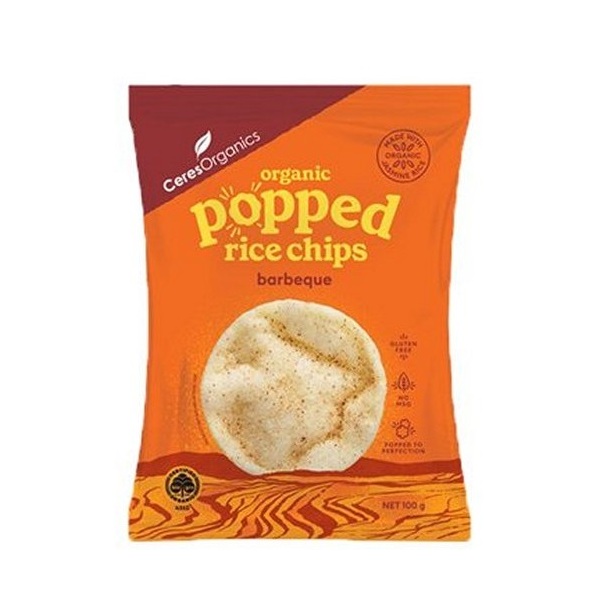 Ceres Organics-Organic Popped Rice Chips Barbeque 100G