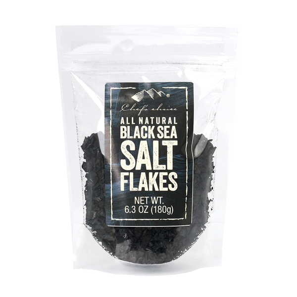 Chef's Choice-All Natural Black Sea Salt Flakes 180g