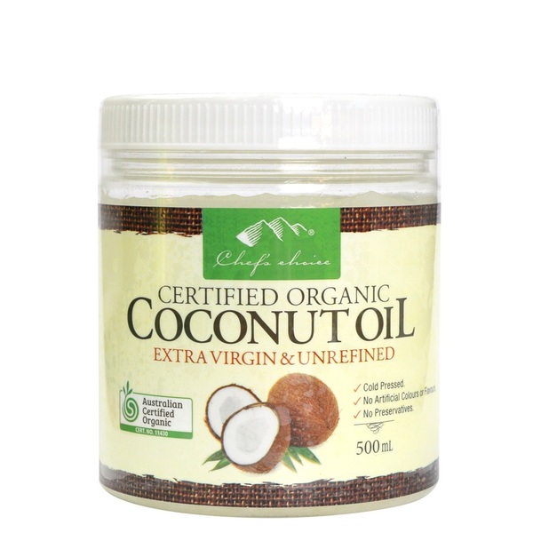 Chef's Choice-Certified Organic Coconut Oil 500ML