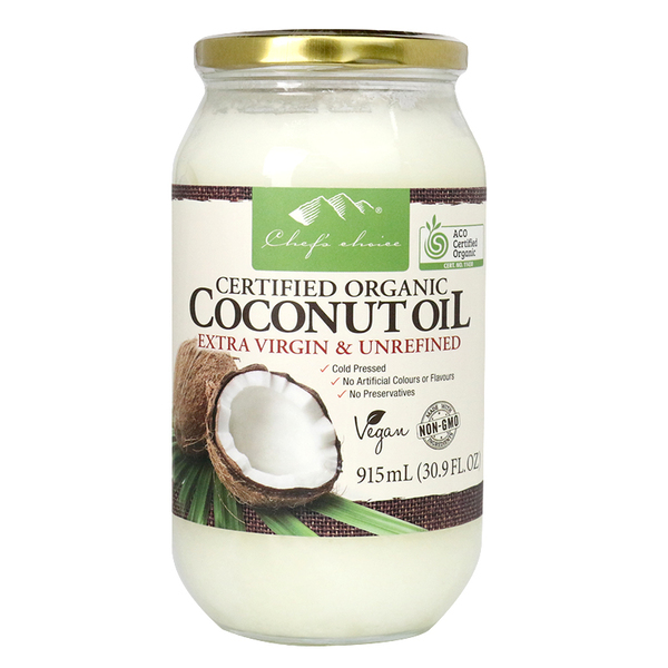 Chef's Choice-Certified Organic Coconut Oil 915ML