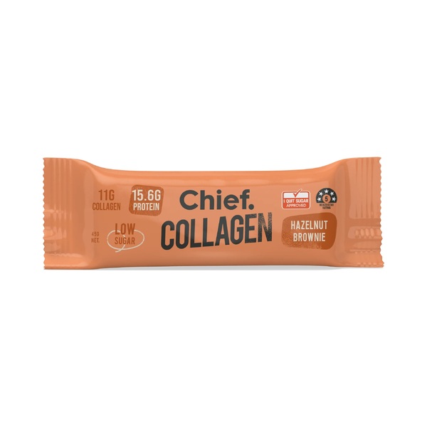 Chief Nutrition-Collagen Protein Hazelnut Brownie Bar 45G