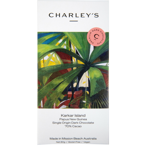 Charley's-Karkar Island Premium Plain Dark Chocolate 80G