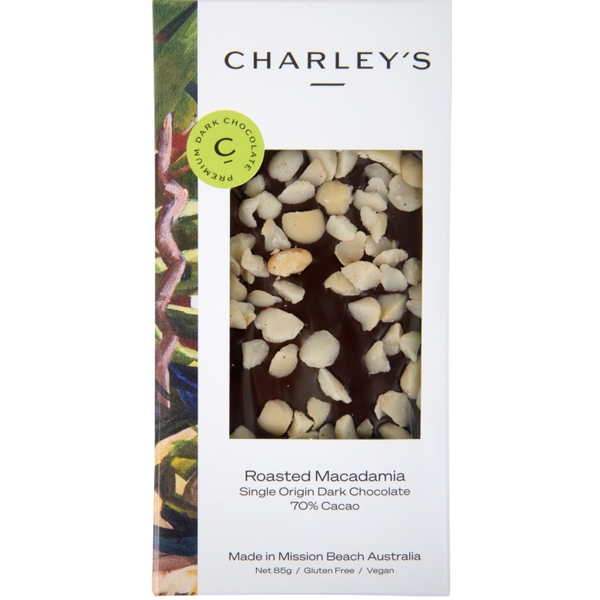 Charley's-Roasted Macadamia Dark Chocolate 85G