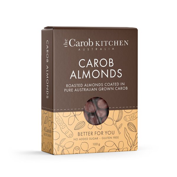 The Carob Kitchen-Carob Almonds 100G