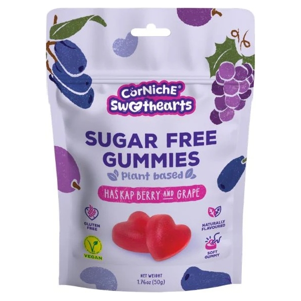 Corniche-Sugar FreeGummies Haskap Berry & Grape 50g