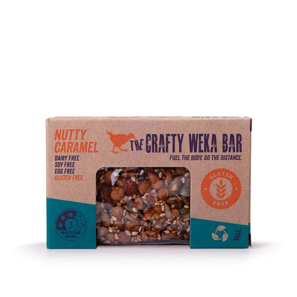 The Crafty Weka Bars-Nutty Caramel Bar Gluten Free 70G