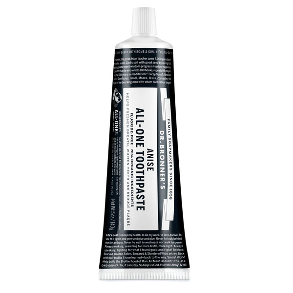Dr Bronner's-All-One Toothpaste Anise 140G