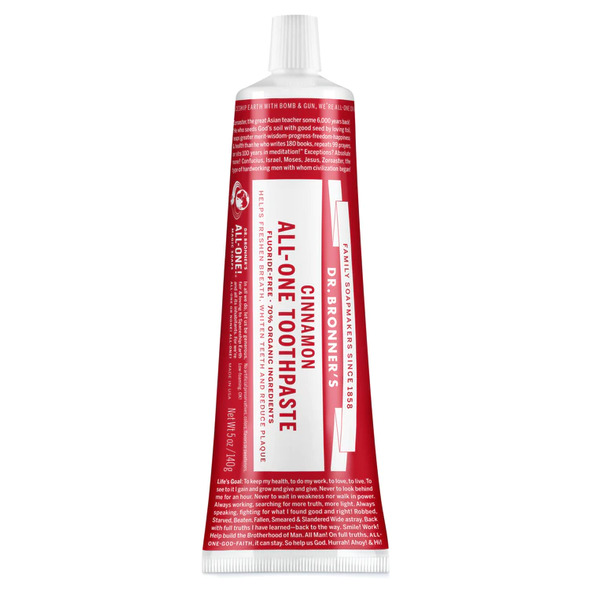 Dr Bronner's-All-One Toothpaste Cinnamon 140G