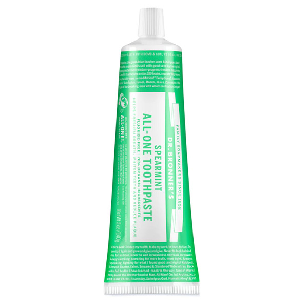 Dr Bronner's-All-One Toothpaste Spearmint 140G