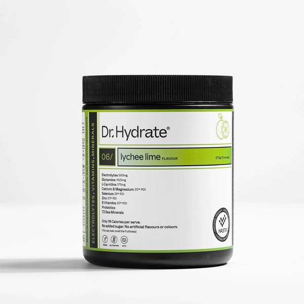 Dr Hydrate-All-In-One Hydration Drink Lychee Lime Jar 270G
