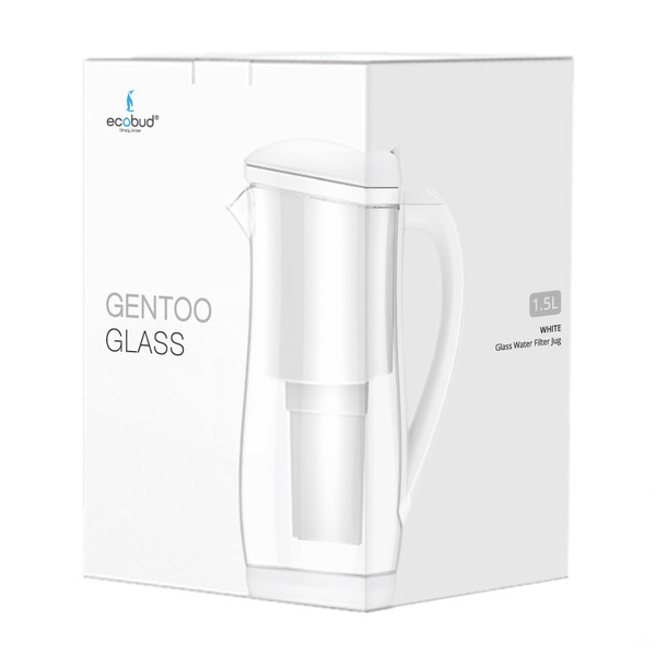 ecobud-Gentoo Glass (White) 1.5L