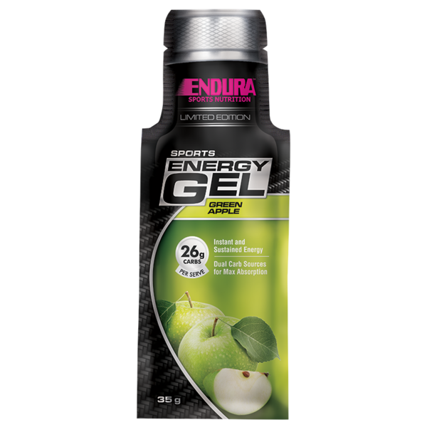 Endura-Sports Energy Gels Green Apple 35G