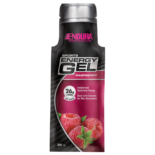 Endura-Sports Energy Gels Raspberry 35G