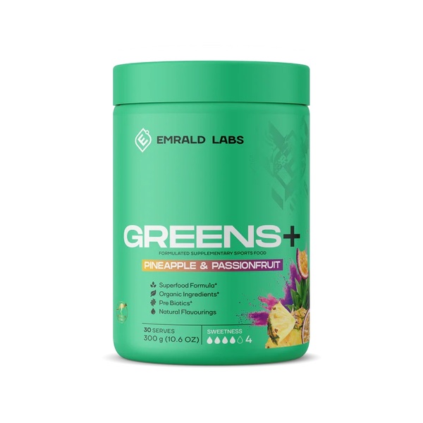 Emrald Labs-GREENS + Pineapple Passionfruit 30 Serves