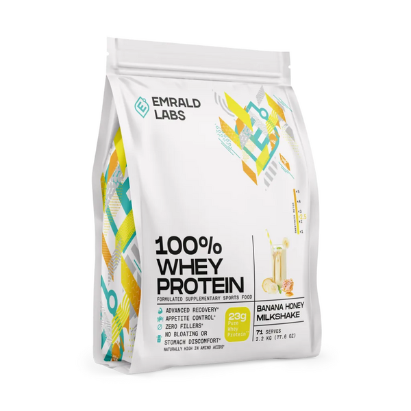 Emrald Labs-100% Whey Protein Banana Honey Milkshake 2.2KG