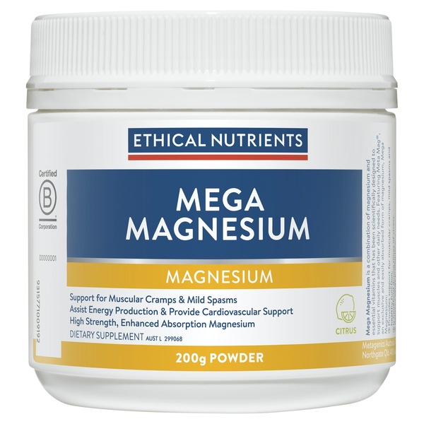 Ethical Nutrients-Mega Magnesium Powder Citrus 200G
