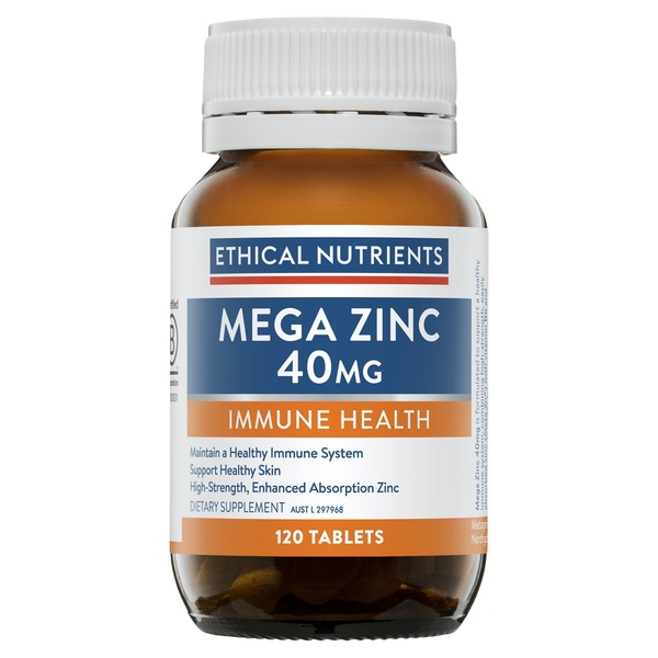 Ethical Nutrients-Mega Zinc 40mg 120T