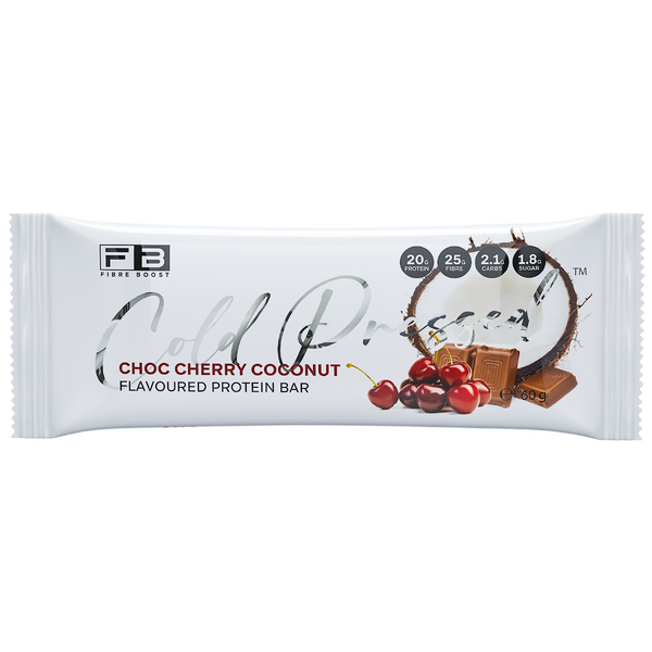 Fibre Boost-Cold Pressed Choc Cherry Coconut Protein Bar 60G