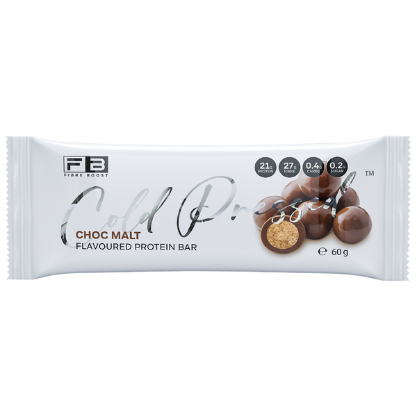 Fibre Boost-Cold Pressed Choc Malt Protein Bar 60G